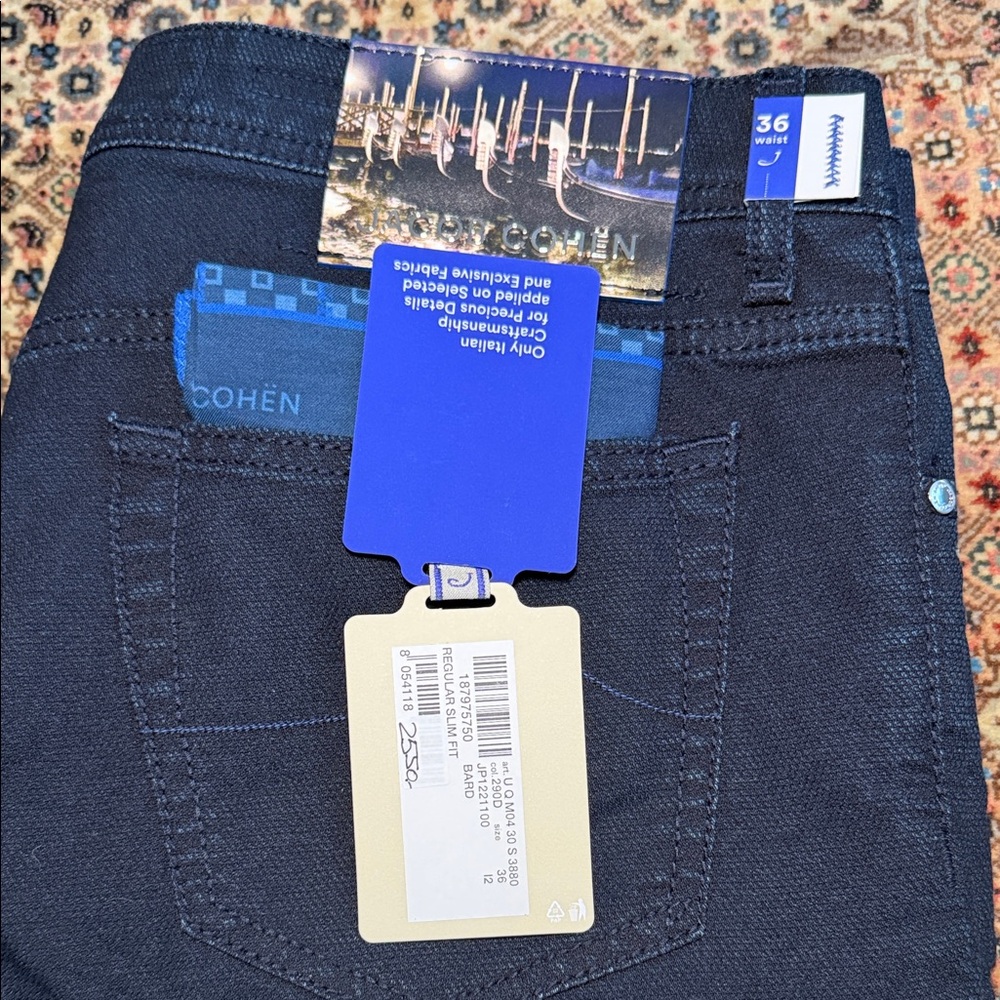 Jacob Cohen Men's Deep Indigo Bard Jeans - Picture 3 of 17